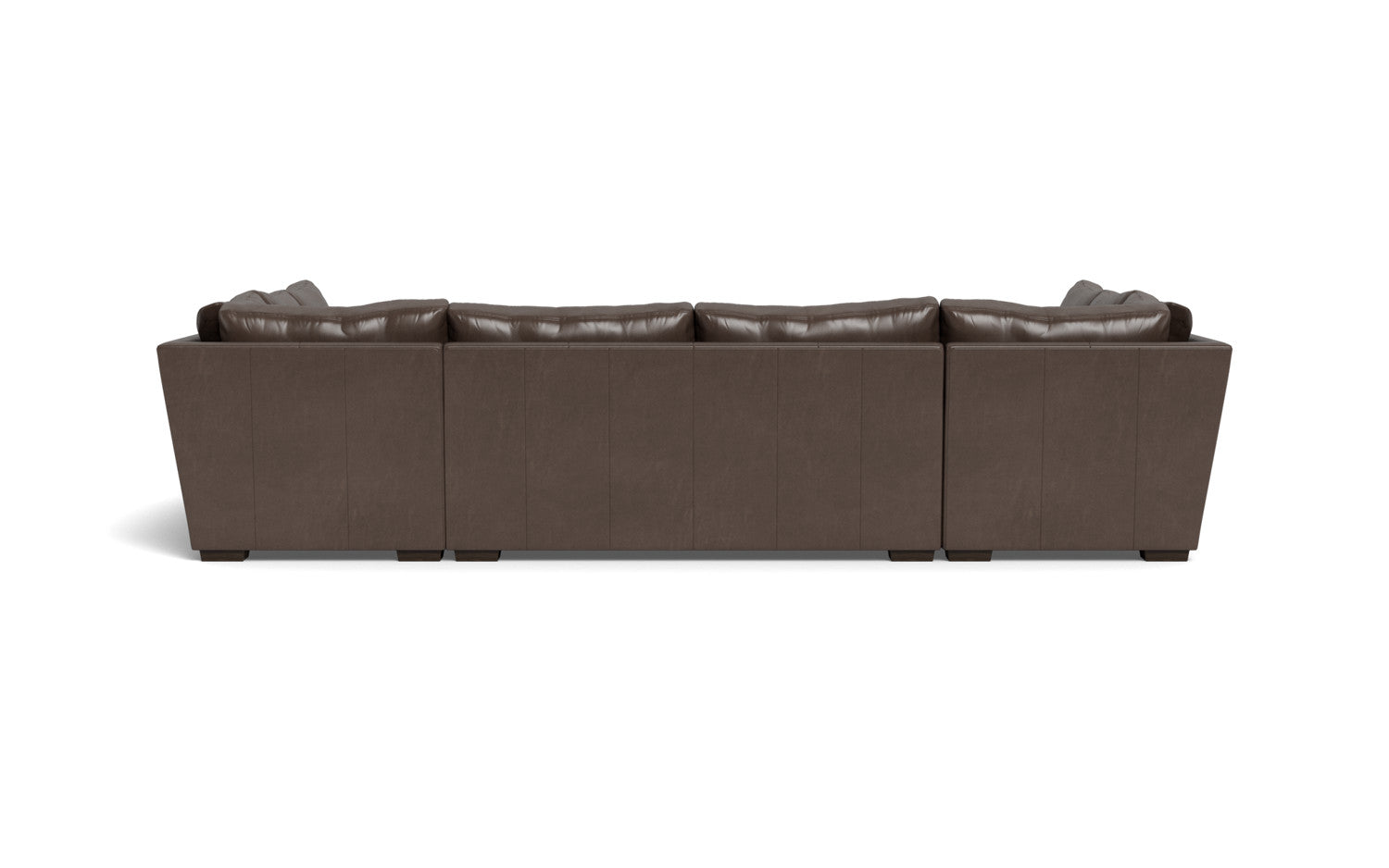 Mesa 154" Leather Condo U Sectional - Hudson Iron