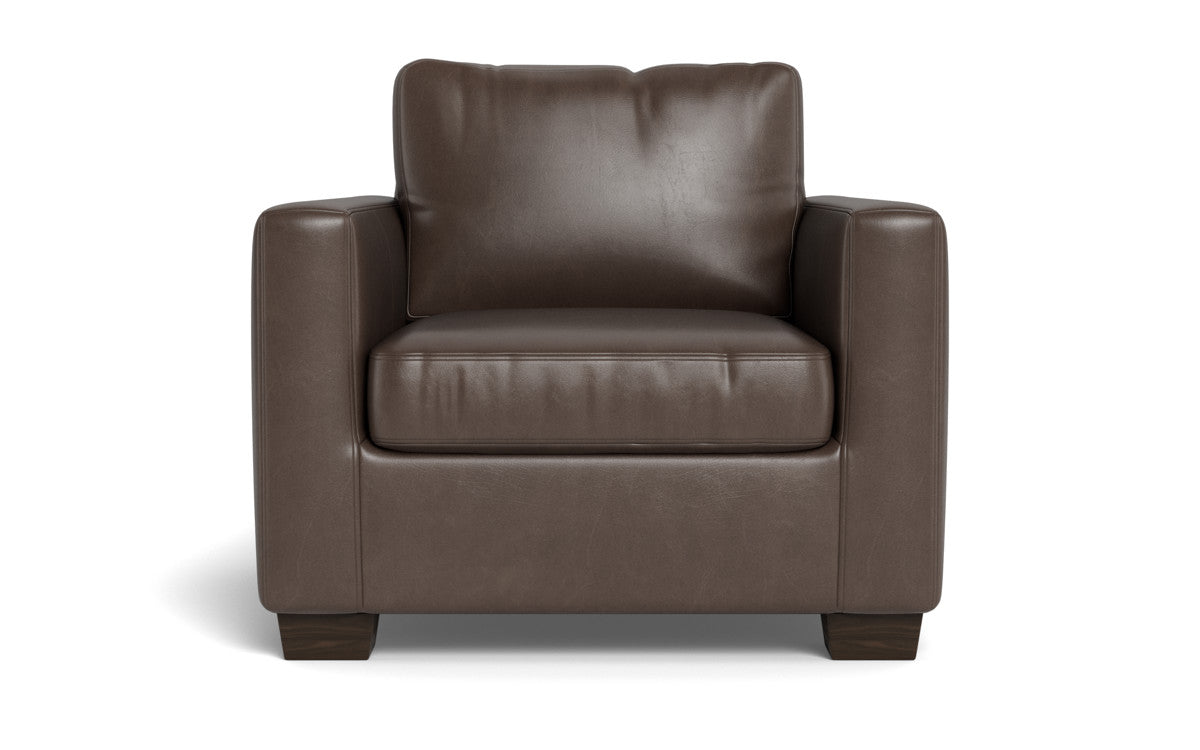 Track 36" Leather Arm Chair - Hudson Iron