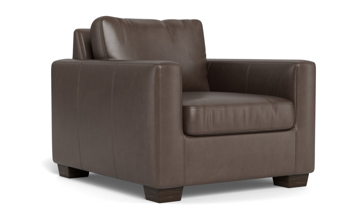 Track 36" Leather Arm Chair - Hudson Iron