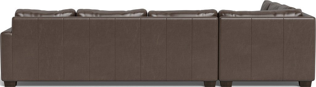 Track 121" Leather Left Corner Sectional With Raf Sleeper Sectional - Hudson Iron