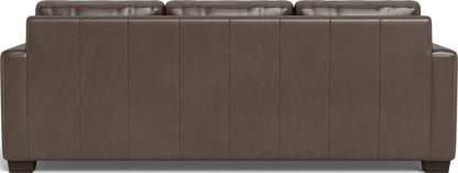 Track 87" Leather Queen Sleeper Sofa - Hudson Iron