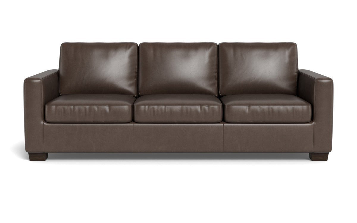 Track 87" Leather Queen Sleeper Sofa - Hudson Iron