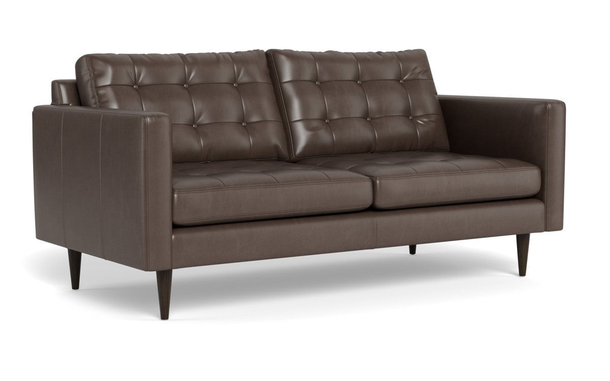 Wallace 74" Leather Apartment Sofa - Hudson Iron