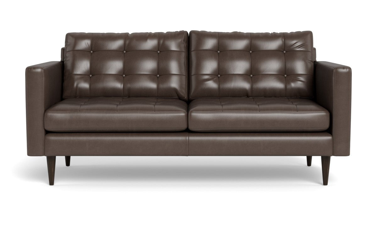 Wallace 74" Leather Apartment Sofa - Hudson Iron