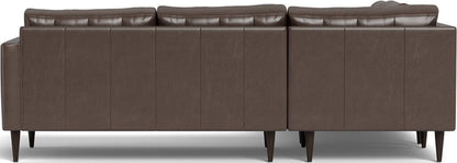 Wallace 102" Leather Corner Sectional - Hudson Iron