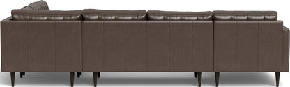 Wallace 130" Leather Corner Sectionals w. Left Chaise - Hudson Iron