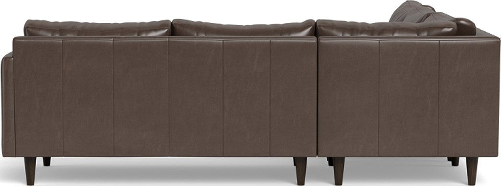 Wallace 102" Leather Untufted Corner Sectional - Hudson Iron