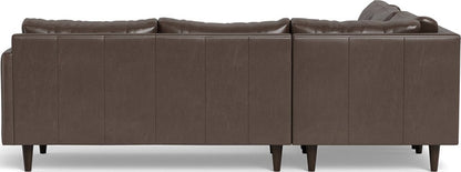 Wallace 102" Leather Untufted Corner Sectional - Hudson Iron