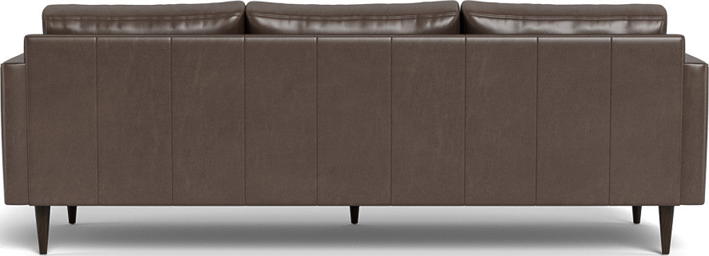 Wallace 98" Leather Untufted Estate Sofa - Hudson Iron