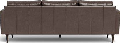 Wallace 98" Leather Untufted Estate Sofa - Hudson Iron