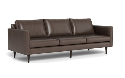 Wallace 98" Leather Untufted Estate Sofa - Hudson Iron