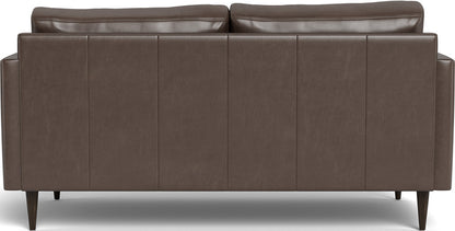 Wallace 69" Leather Untufted Loveseat - Hudson Iron