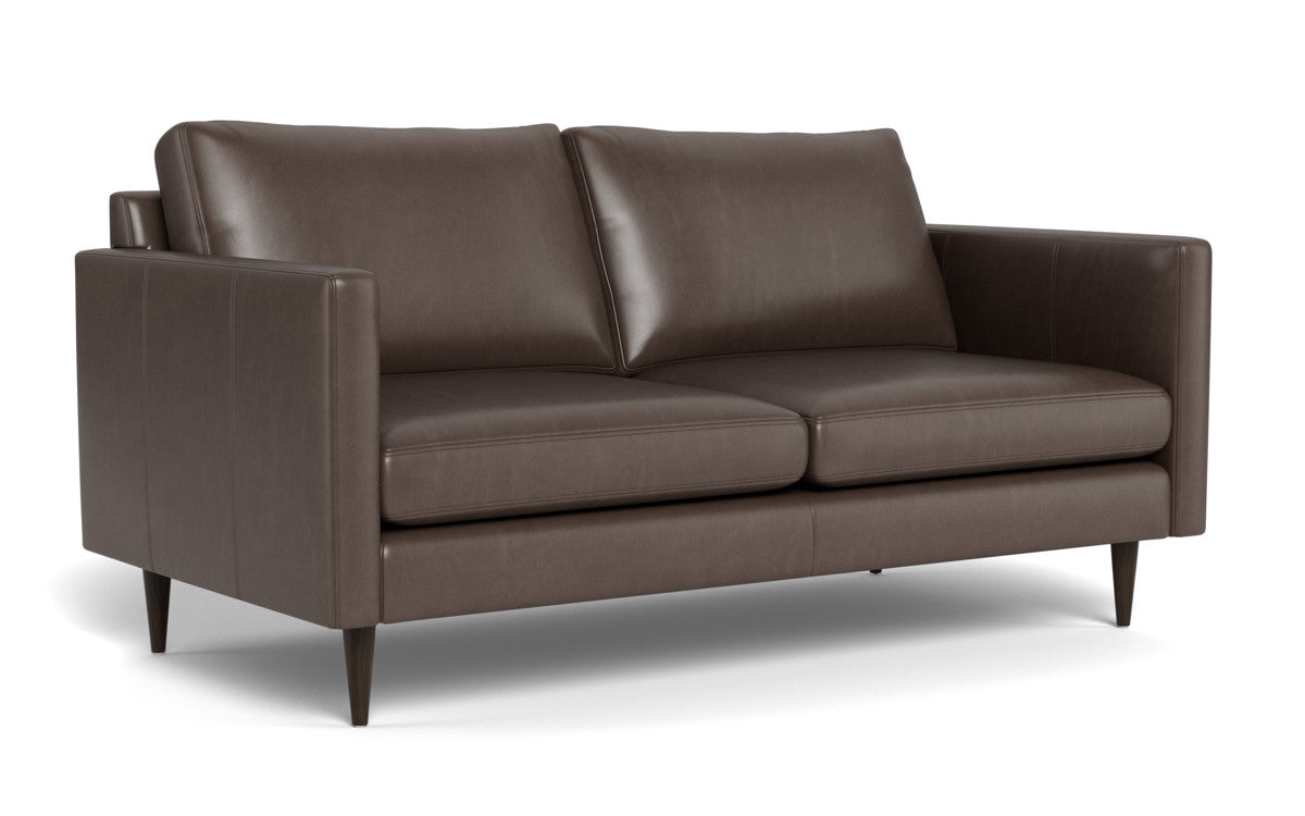 Wallace 69" Leather Untufted Loveseat - Hudson Iron