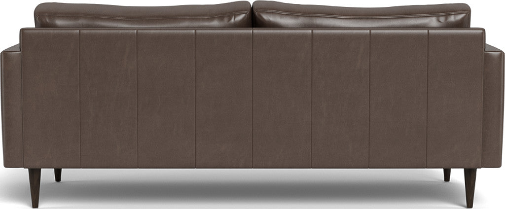 Wallace 85" Leather Untufted Sofa - Hudson Iron