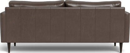Wallace 85" Leather Untufted Sofa - Hudson Iron