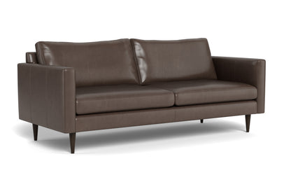 Wallace 85" Leather Untufted Sofa - Hudson Iron
