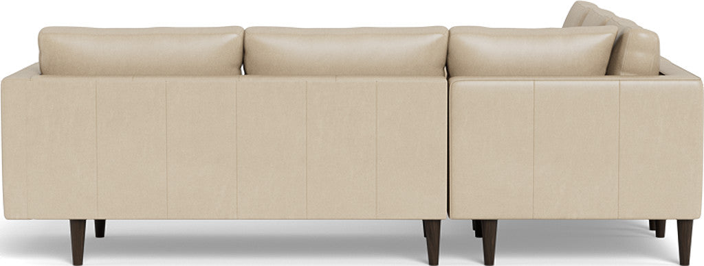 Ladybird 103" Leather Corner Sectional - Hudson Ivory