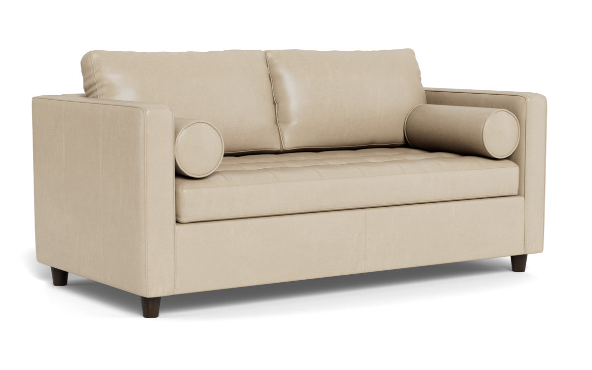 Ladybird 72" Leather Full Sleeper Loveseat - Hudson Ivory