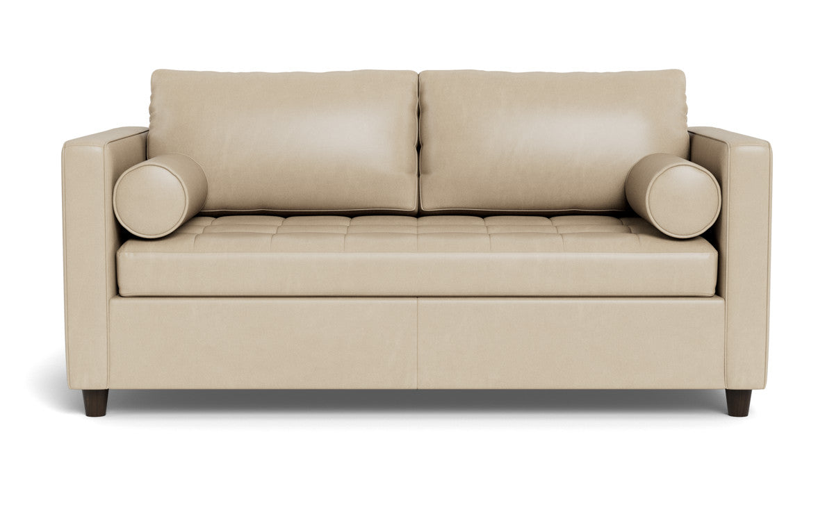 Ladybird 72" Leather Full Sleeper Loveseat - Hudson Ivory