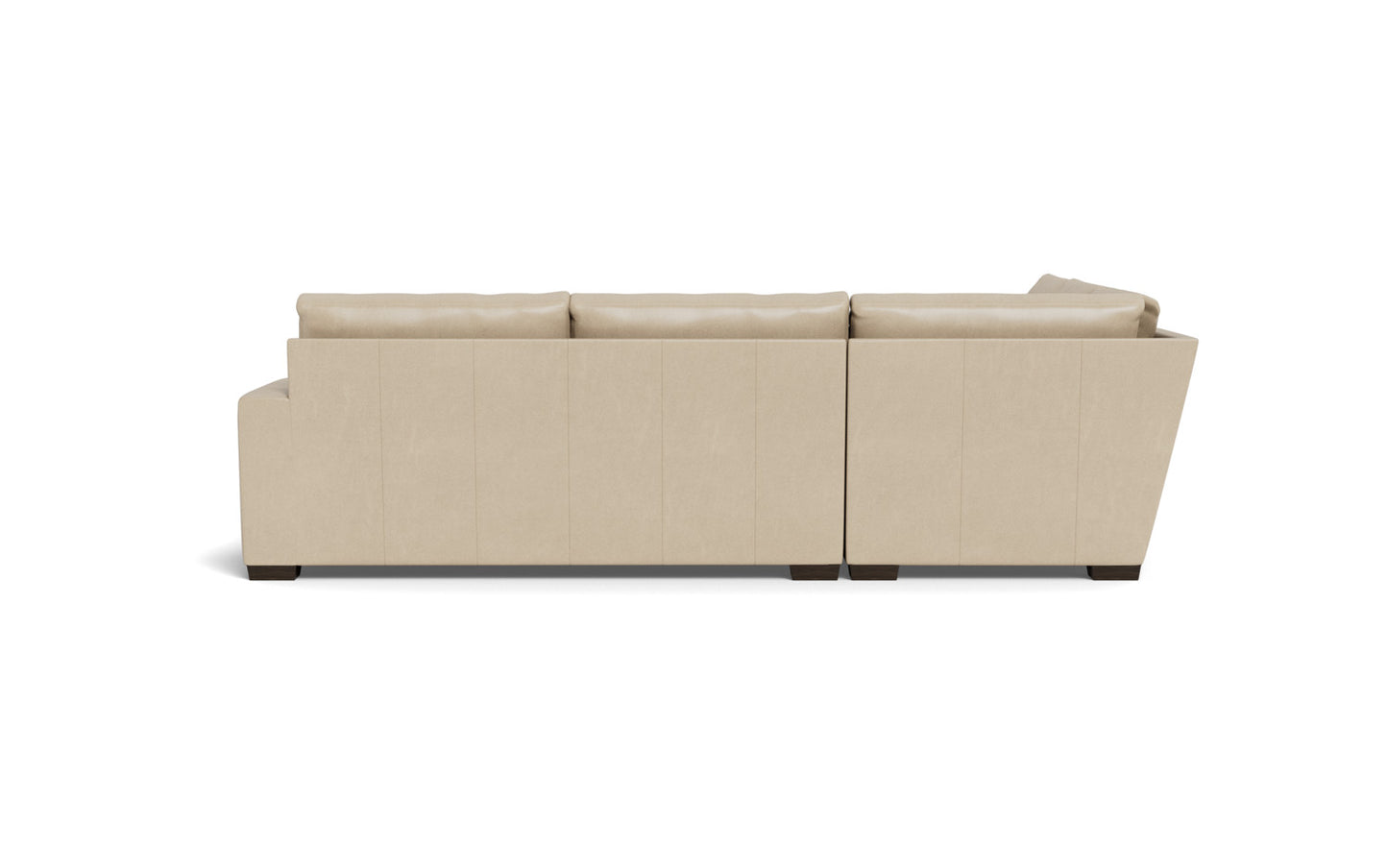 Mesa 121" Leather Corner Sectional - Hudson Ivory