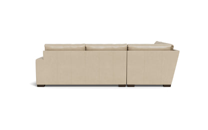 Mesa 121" Leather Corner Sectional - Hudson Ivory