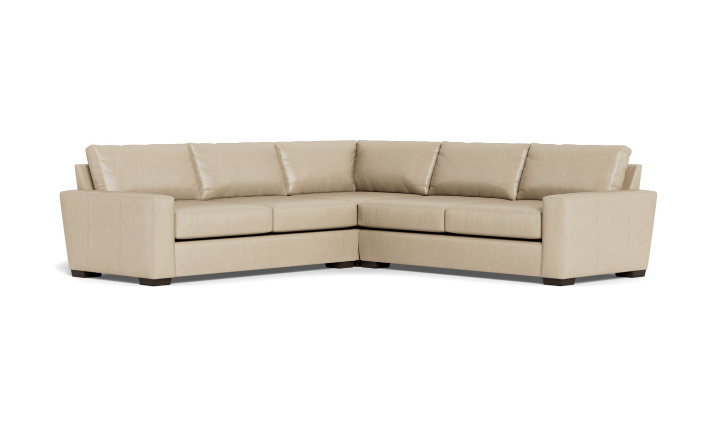 Mesa 121" Leather Corner Sectional - Hudson Iron