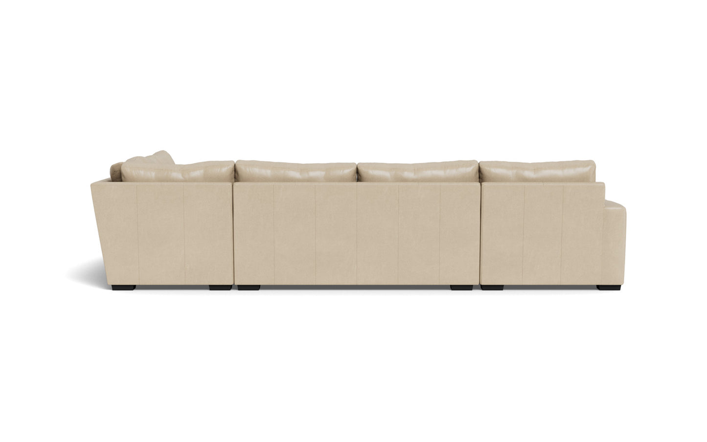 Mesa 156" Leather Corner Sectionals w. Left Chaise - Hudson Ivory