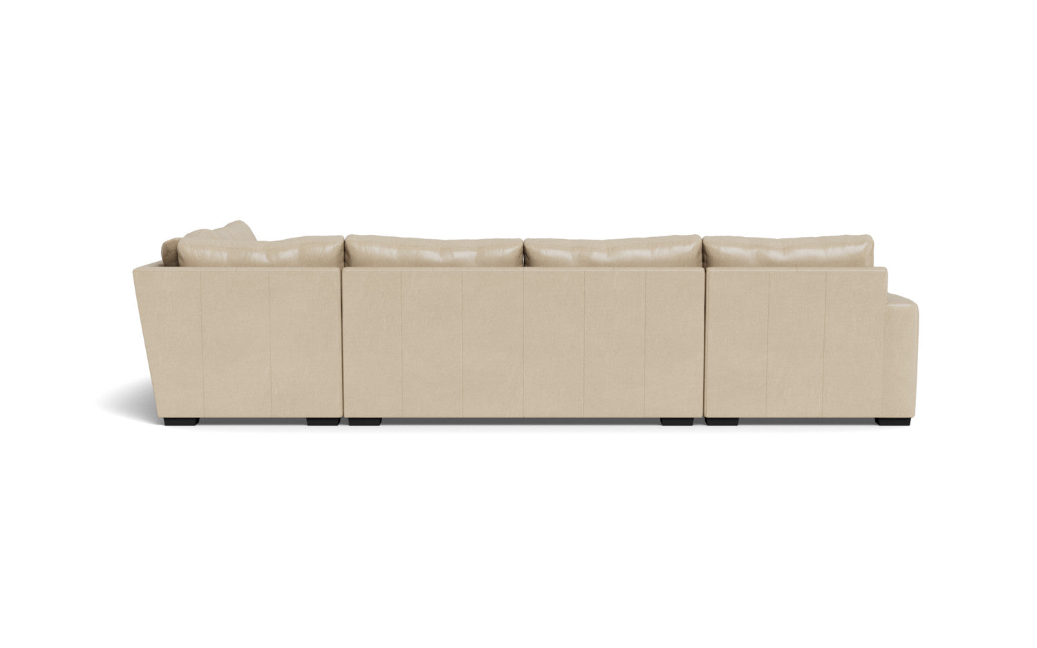 Mesa 156" Leather Corner Sectionals w. Left Chaise - Hudson Ivory