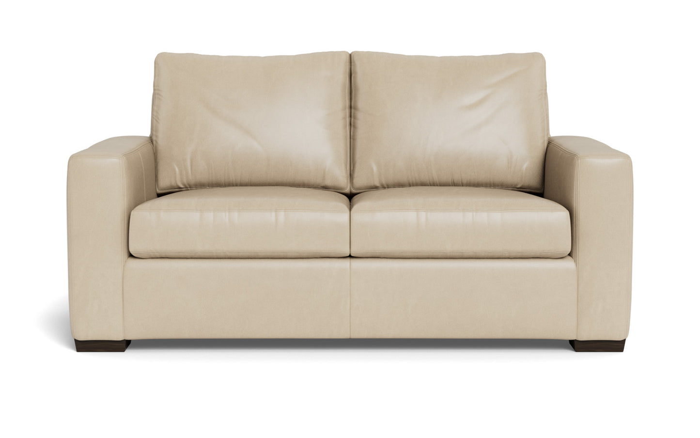 Mesa 72" Leather Loveseat - Hudson Ivory
