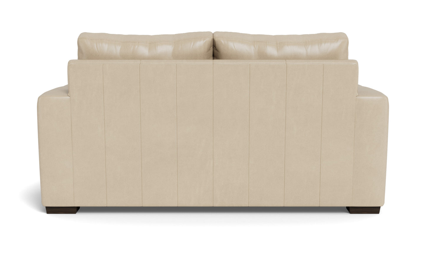 Mesa 72" Leather Loveseat - Hudson Ivory