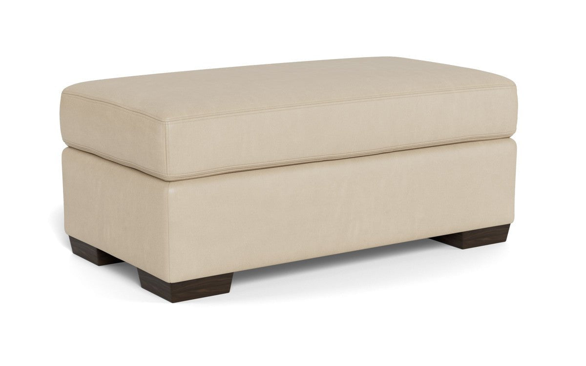 Mas Mesa Leather Ottoman - Hudson Iron