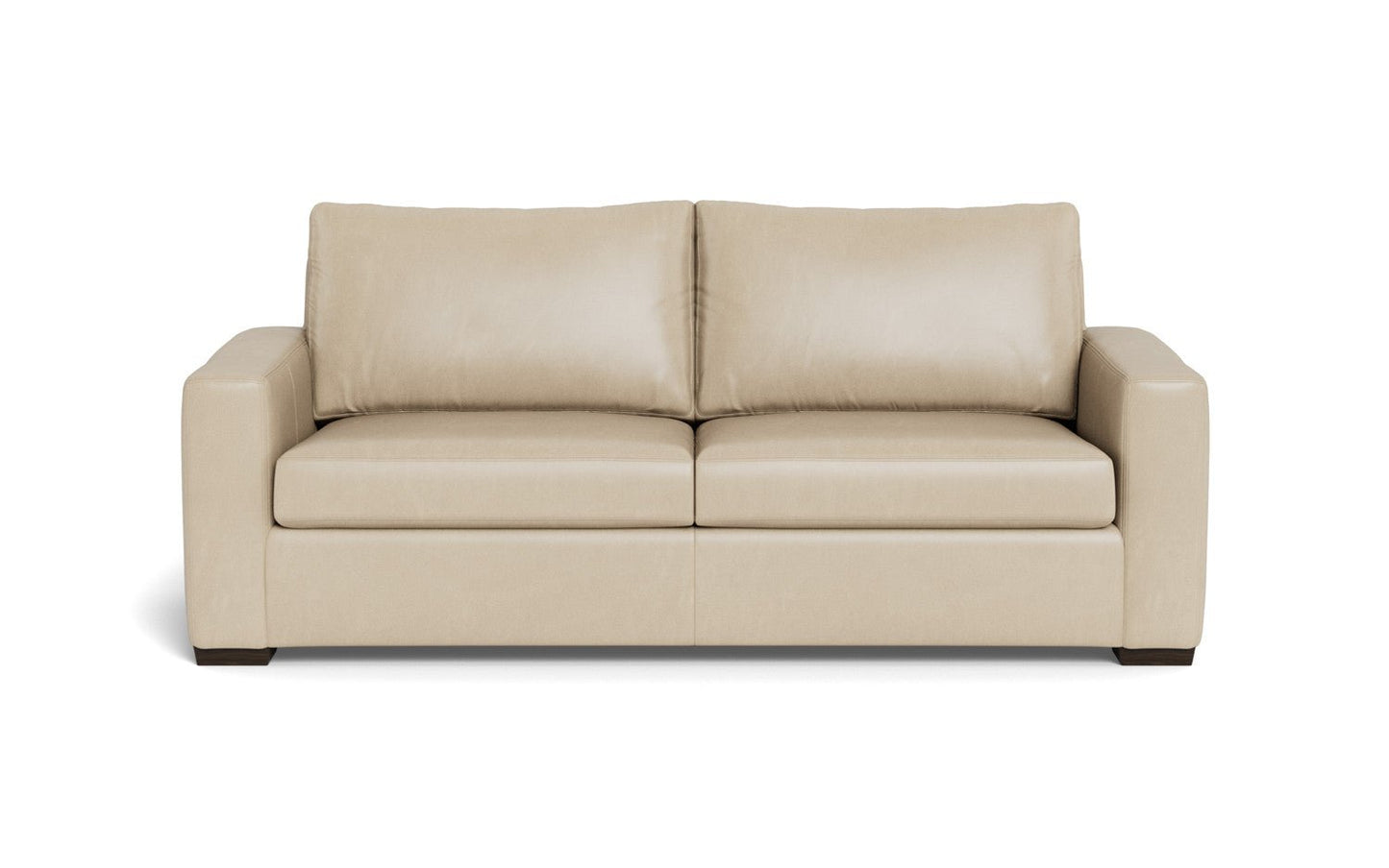 Mesa 88" Leather Sofa - Hudson Ivory