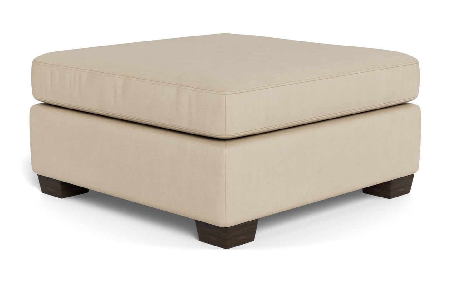 Mesa Leather Cocktail Ottoman - Hudson Iron