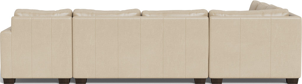 Track 141" Leather Corner Sectionals w. Right Chaise - Hudson Ivory