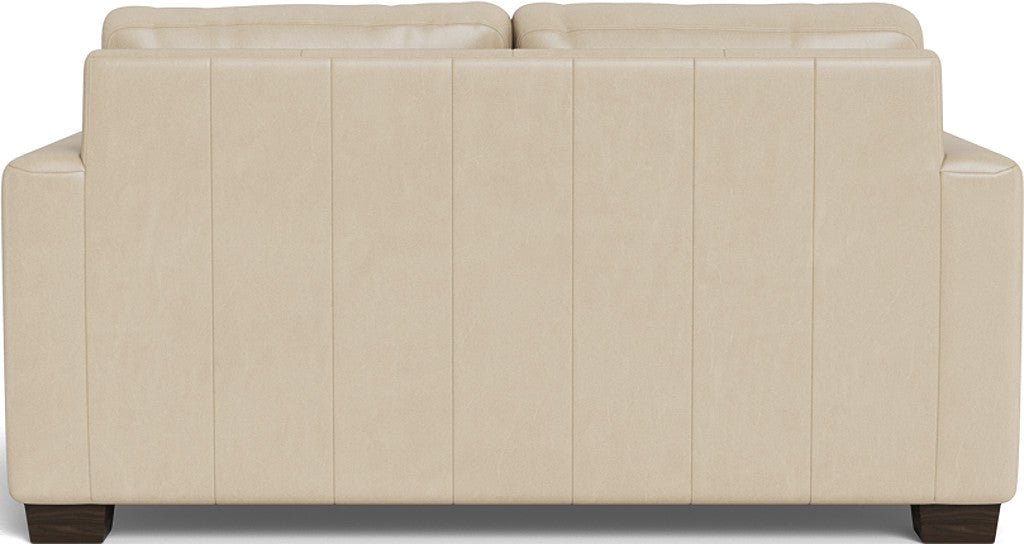 Track 62" Leather Loveseat - Hudson Ivory