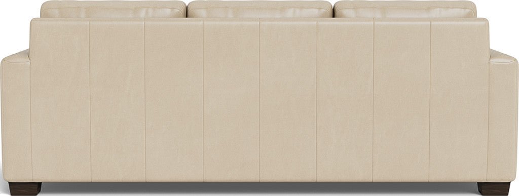 Track 87" Leather Queen Sleeper Sofa - Hudson Ivory