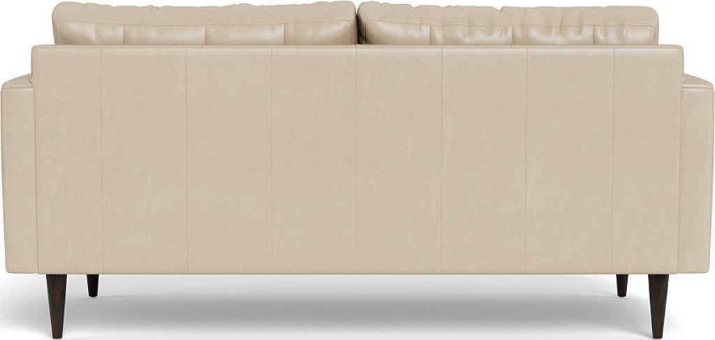 Wallace 74" Leather Apartment Sofa - Hudson Ivory