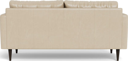 Wallace 74" Leather Apartment Sofa - Hudson Ivory