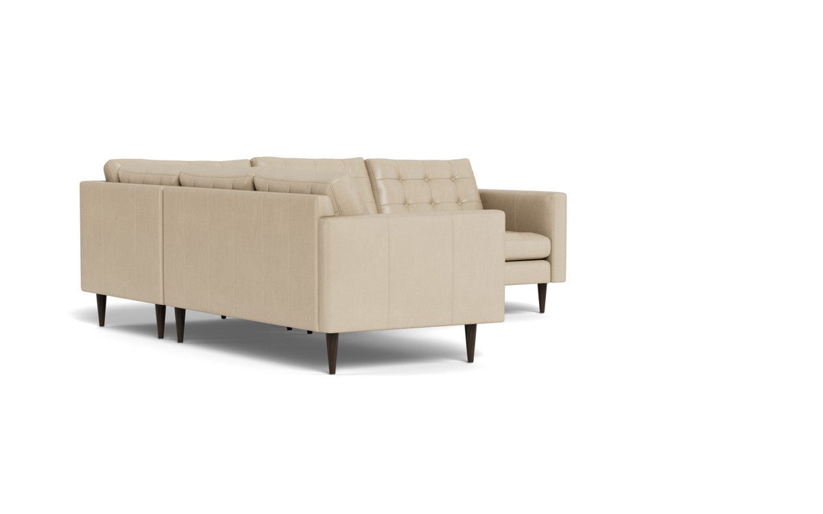 Wallace 102" Leather Corner Sectional - Hudson Ivory