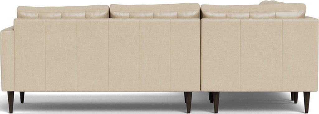 Wallace 102" Leather Corner Sectional - Hudson Ivory