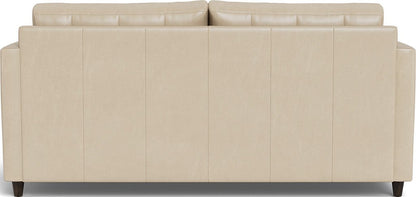 Wallace 74" Leather Queen Sleeper Sofa - Hudson Ivory