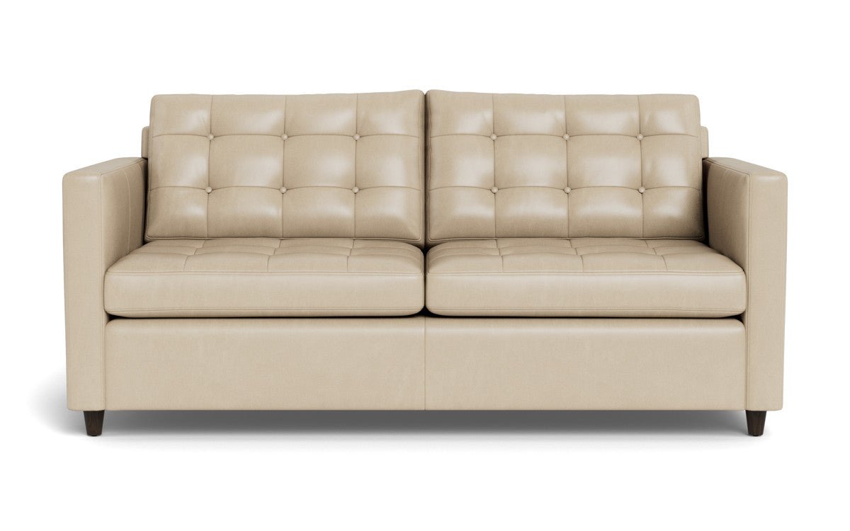 Wallace 74" Leather Queen Sleeper Sofa - Hudson Ivory