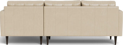 Wallace 98" Leather Right Chaise Sectional - Hudson Ivory