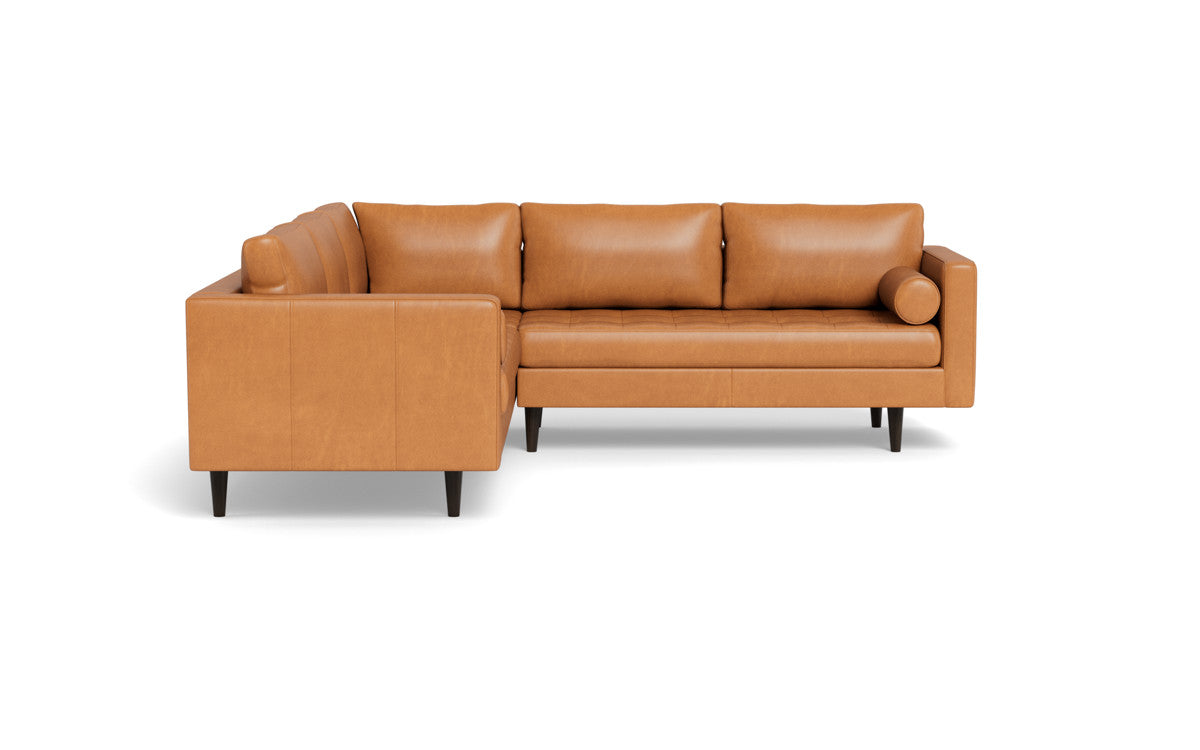 Ladybird 103" Leather Corner Sectional - Hudson Lager