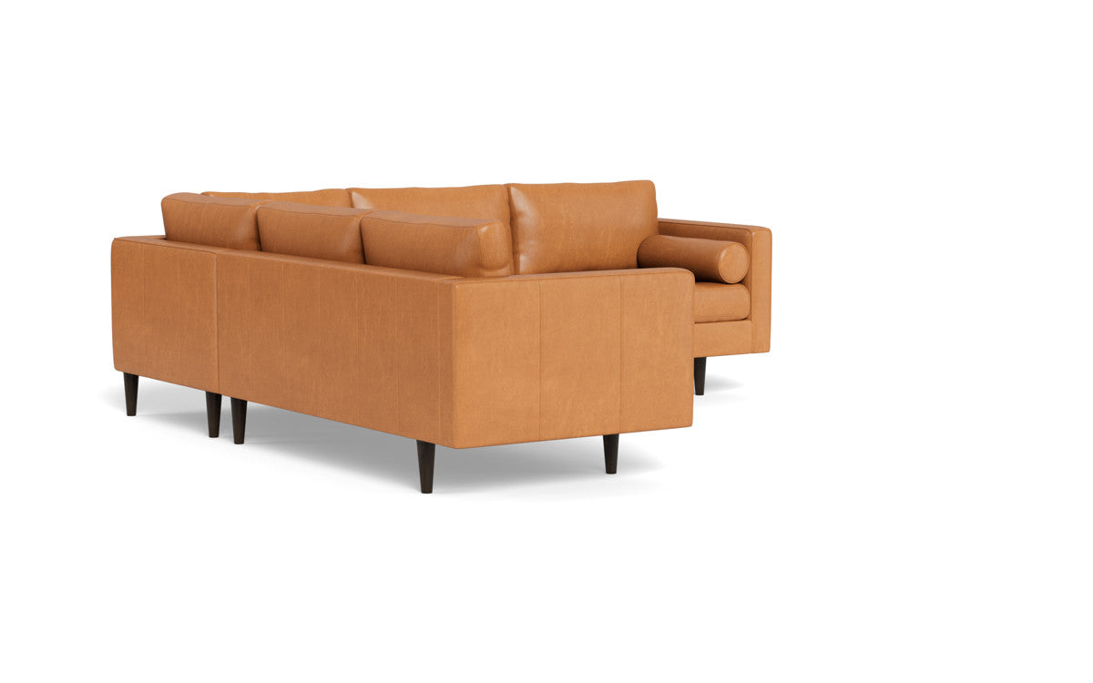 Ladybird 103" Leather Corner Sectional - Hudson Lager