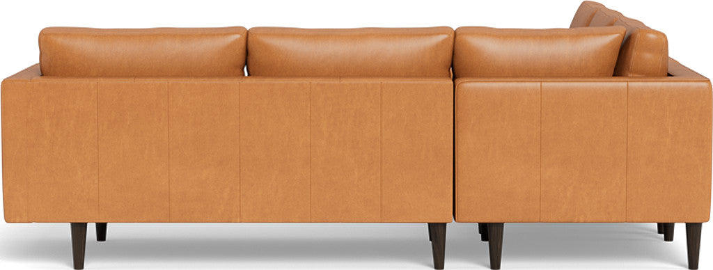 Ladybird 103" Leather Corner Sectional - Hudson Lager