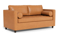 Ladybird 54" Leather Twin Sleeper Chair - Hudson Lager