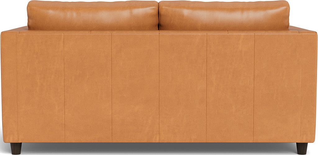 Ladybird 72" Leather Full Sleeper Loveseat - Hudson Lager