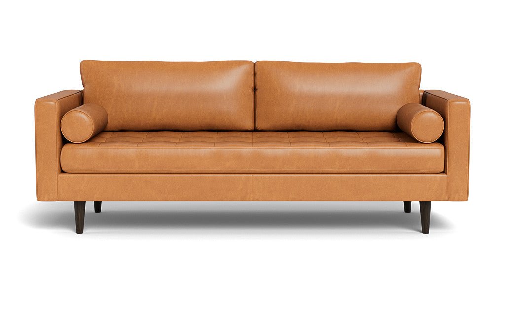 Ladybird 88" Leather Sofa - Hudson Ivory