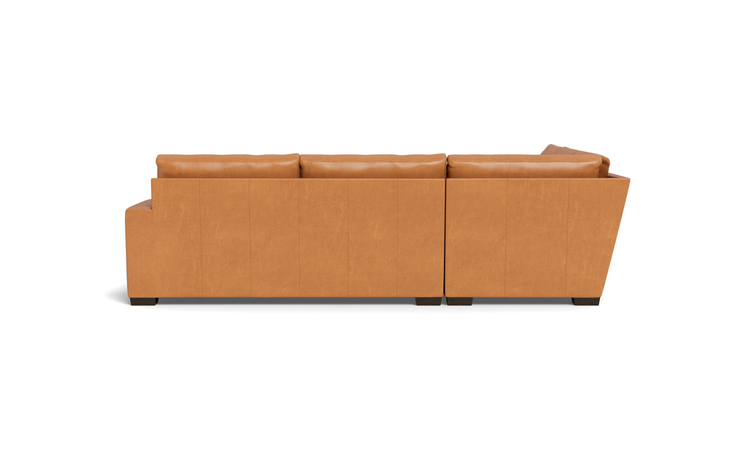 Mesa 121" Leather Corner Sectional - Hudson Lager